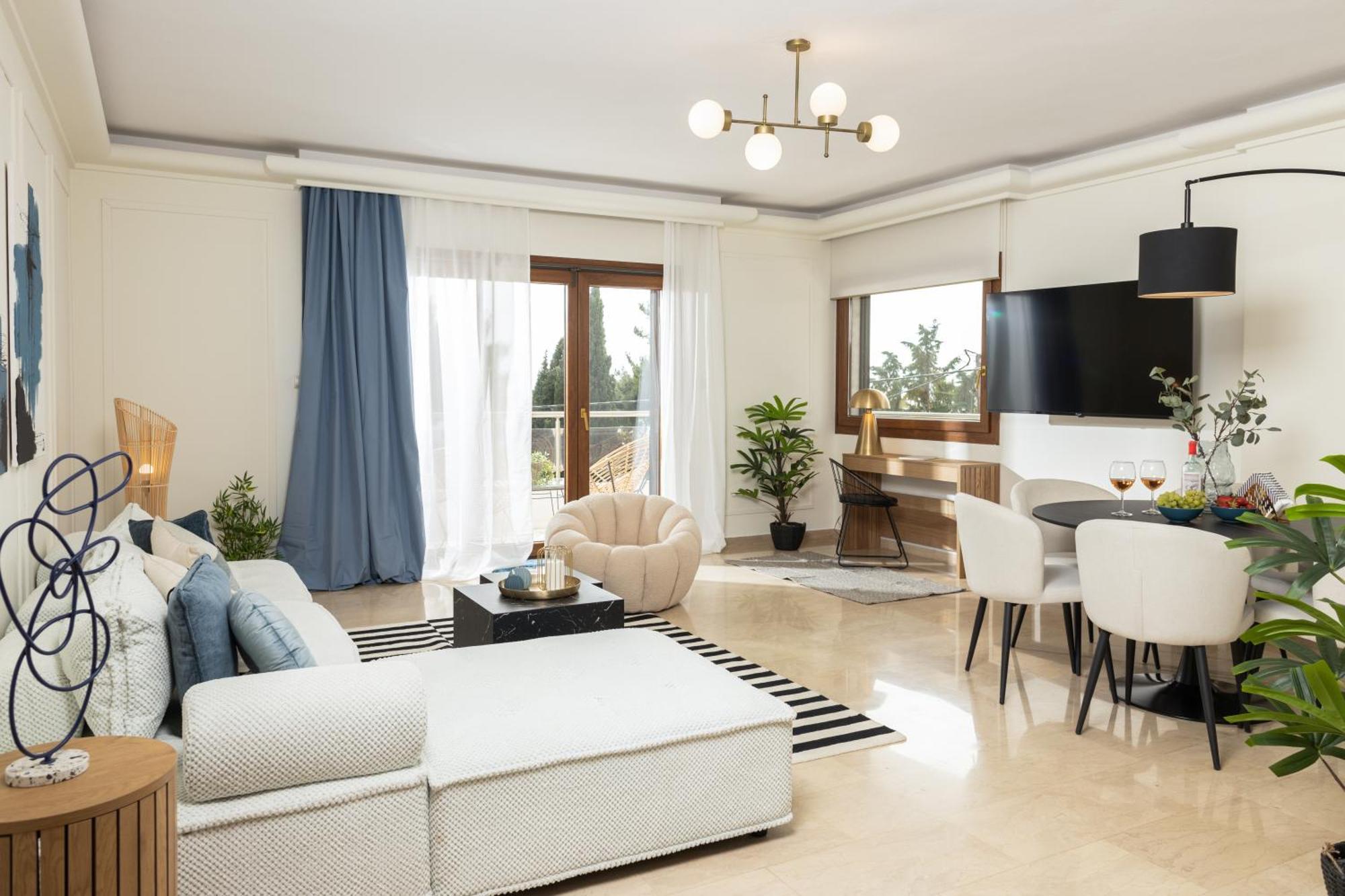 Champagne Sea View Apartment By Binobi! Tesalonika Bagian luar foto